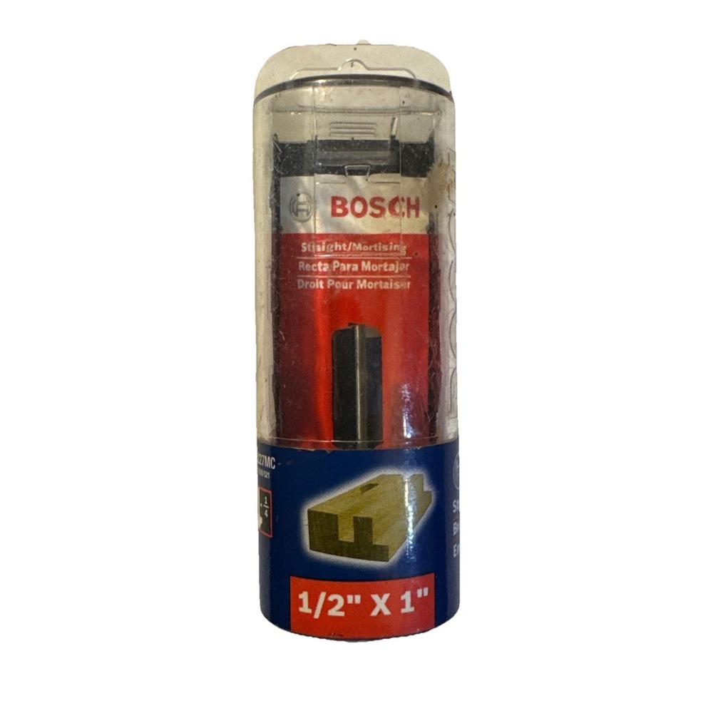 Bosch 85227MC 1/2" x 1" Carbide Tipped Double Flute Straight Router Bit